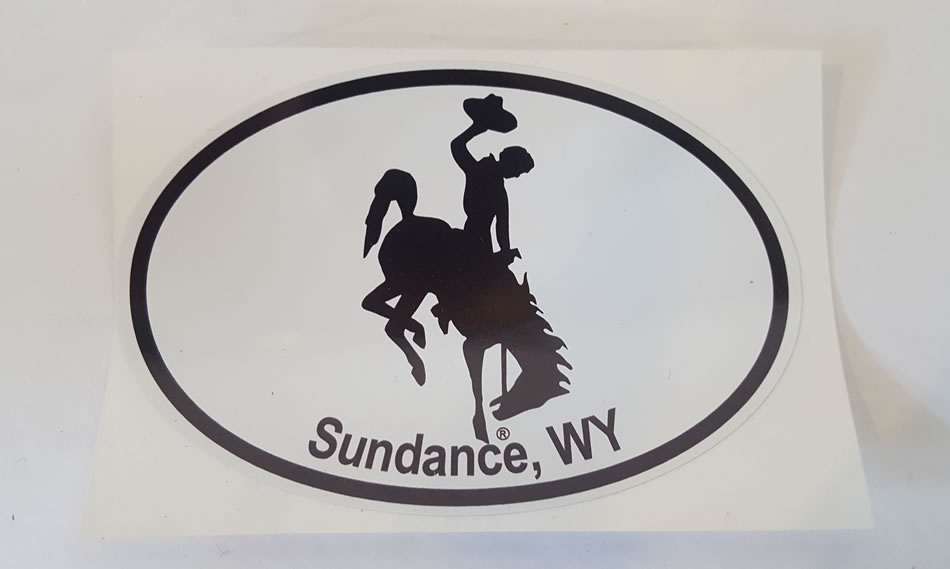 sundance bucking horse sticker
