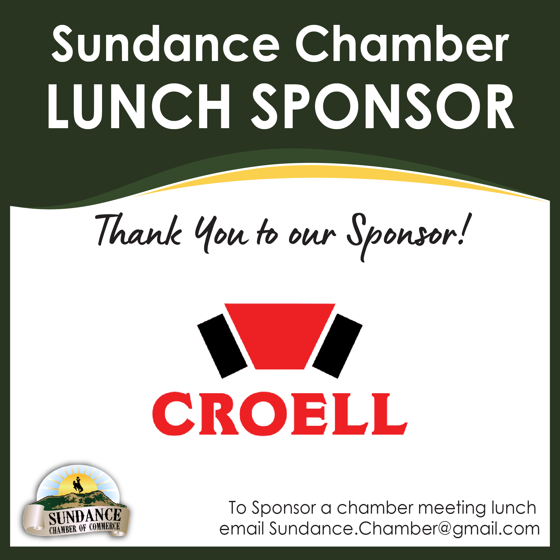 Lunch Sponsor Become a Sponsor