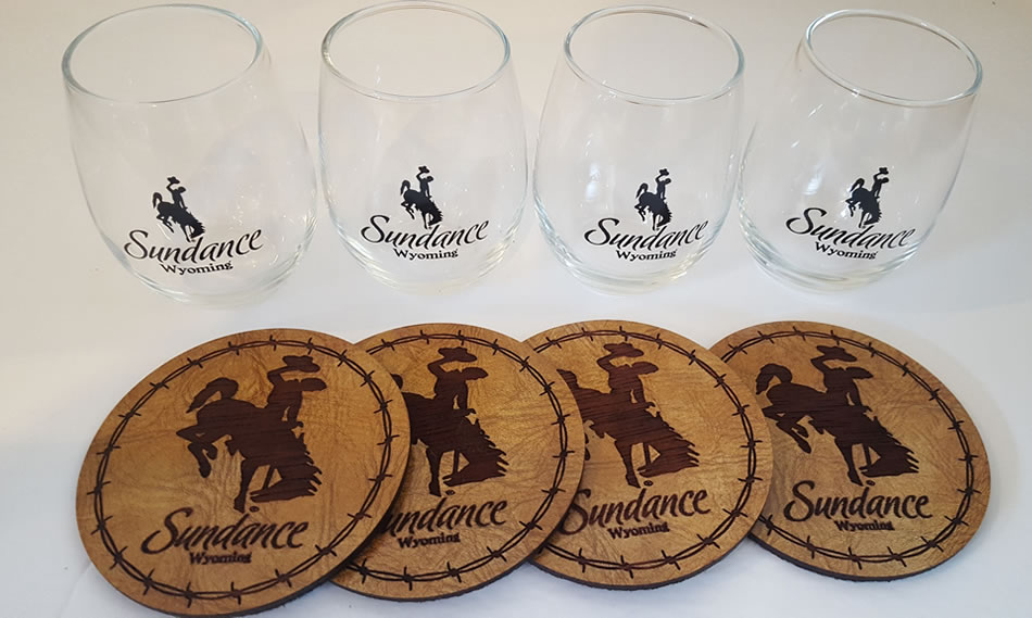Sundance stemless wine glass set